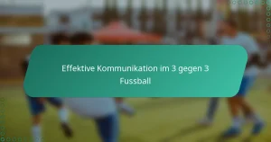 Effektive Kommunikation im 3 gegen 3 Fussball